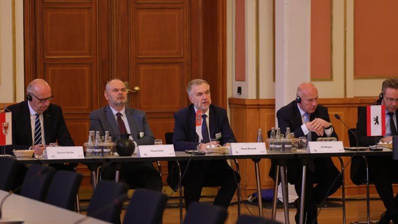Uczestnicy VIII Szczytu Politycznego Partnerstwa Odry w Berlinie