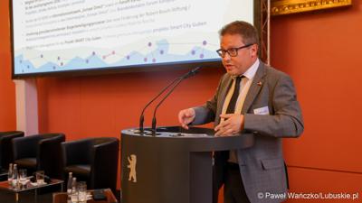 Uczestnik VIII Szczytu Politycznego Partnerstwa Odry w Berlinie