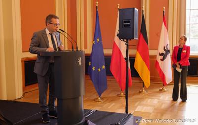 Uczestnicy VIII Szczytu Politycznego Partnerstwa Odry w Berlinie