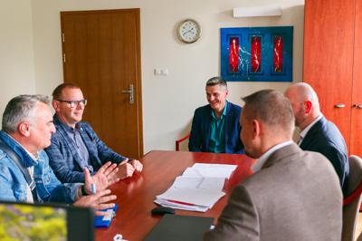 Spotkanie Wicemarszałka Sebastiana Ciemnoczołowskiego z Wójtem Krzysztofem Golą