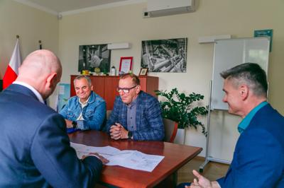 Spotkanie Wicemarszałka Sebastiana Ciemnoczołowskiego z Wójtem Krzysztofem Golą