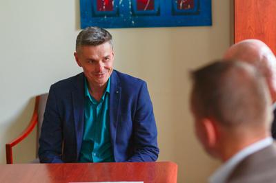 Spotkanie Wicemarszałka Sebastiana Ciemnoczołowskiego z Wójtem Krzysztofem Golą