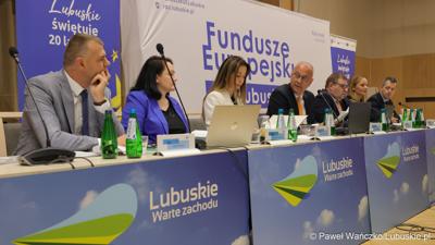 Uczestnicy 6. obrad Komitetu Monitorującego Fundusze Europejskie dla Lubuskiego