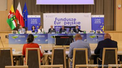 Uczestnicy 6. obrad Komitetu Monitorującego Fundusze Europejskie dla Lubuskiego