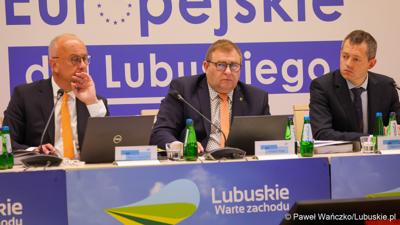 Uczestnicy 6. obrad Komitetu Monitorującego Fundusze Europejskie dla Lubuskiego
