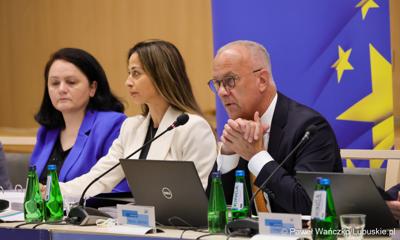 Uczestnicy 6. obrad Komitetu Monitorującego Fundusze Europejskie dla Lubuskiego