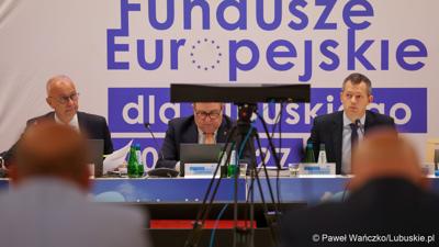 Uczestnicy 6. obrad Komitetu Monitorującego Fundusze Europejskie dla Lubuskiego
