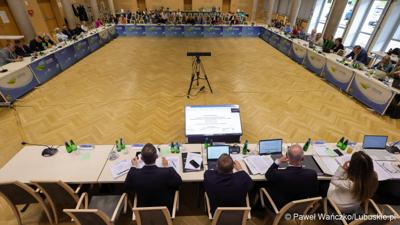 Uczestnicy 6. obrad Komitetu Monitorującego Fundusze Europejskie dla Lubuskiego