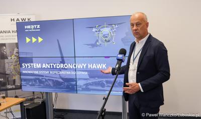  Pokaz systemu antydronowego na lotnisku w Zielonej Górze - Babimoście