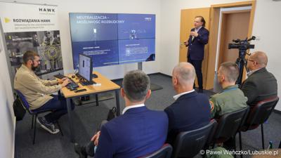  Pokaz systemu antydronowego na lotnisku w Zielonej Górze - Babimoście