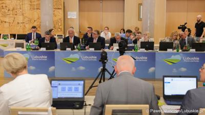 Uczestnicy II zwyczajnej sesji Sejmiku Województwa Lubuskiego