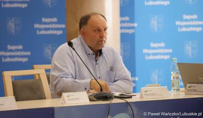 Uczestnik posiedzenia Wojewódzkiej Rady Dialogu Społecznego w Zielonej Górze