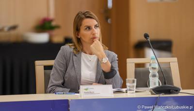 Natalia Burdz na posiedzeniu Wojewódzkiej Rady Dialogu Społecznego w Zielonej Górze