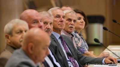 Uczestnicy posiedzenia Wojewódzkiej Rady Dialogu Społecznego w Zielonej Górze