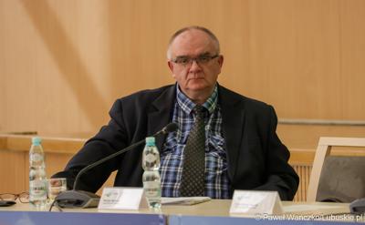 Uczestnik posiedzenia Wojewódzkiej Rady Dialogu Społecznego w Zielonej Górze