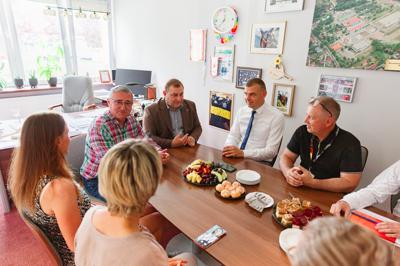 Wicemarszałek Grzegorz Potęga z wizytą w WOSiR Drzonków