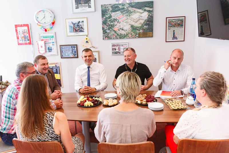 Wicemarszałek Grzegorz Potęga z wizytą w WOSiR Drzonków