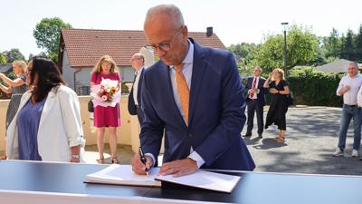 Uroczyste otwarcie zrewitalizowanego Dworu w Muzeum Etnograficznym z Zielonej Górze - Ochli