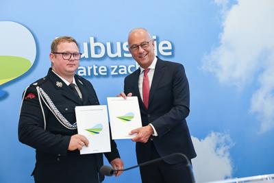 Podpisanie Umów na Zwiększenie Potencjału Ratowniczego OSP w Lubuskim