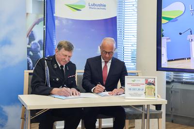 Podpisanie Umów na Zwiększenie Potencjału Ratowniczego OSP w Lubuskim