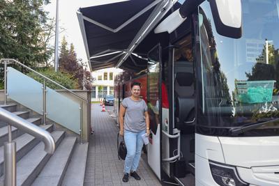 Zbiórka krwi przed urzędem marszałkowskim 