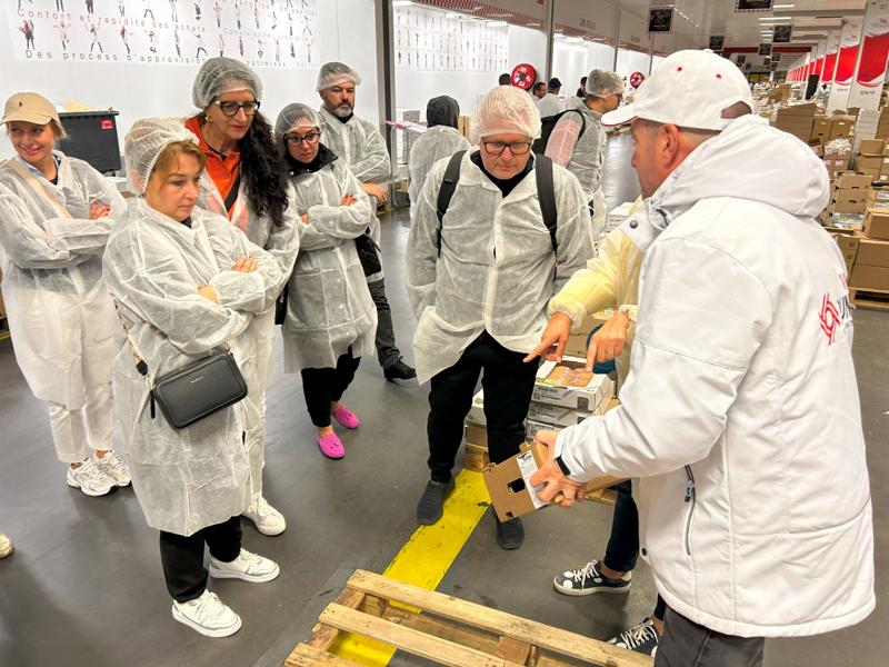 Lubuska Misja Gospodarcza Paryż 2024: wizyta lubuskich przedsiębiorców na paryskiej giełdzie Rungis Marché International (30 lipca 2024 r.)