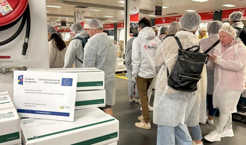 Lubuska Misja Gospodarcza Paryż 2024: wizyta lubuskich przedsiębiorców na paryskiej giełdzie Rungis Marché International (30 lipca 2024 r.)