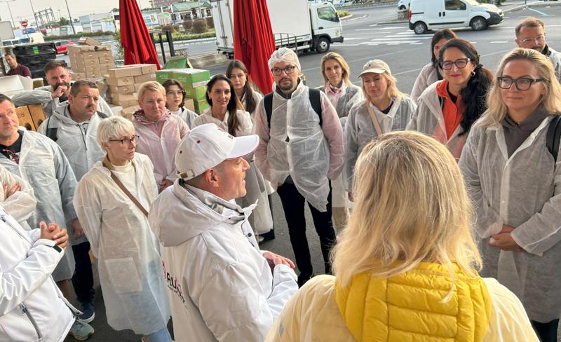 Lubuska Misja Gospodarcza Paryż 2024: wizyta lubuskich przedsiębiorców na paryskiej giełdzie Rungis Marché International (30 lipca 2024 r.)