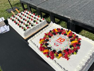 W Zagrodzie Kamiennej skansenu w Zielonej Górze-Ochli świętowano jubileusz 10-lecia istnienia Twojego Zielonego Targu.