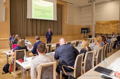 Uczestnicy spotkania konsultacyjnego dotyczącego projektu dokumentu pn. „Plan gospodarki odpadami dla województwa lubuskiego na lata 2024-2030 wraz z planem inwestycyjnym