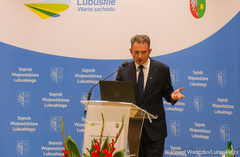 Uczestnik wrześniowej sesji Sejmiku Województwa Lubuskiego