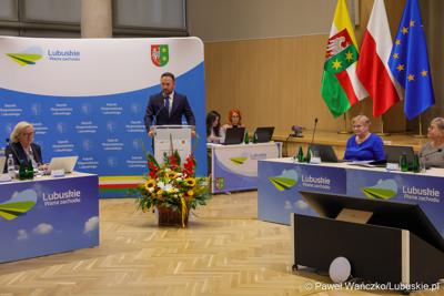 Uczestnicy wrześniowej sesji Sejmiku Województwa Lubuskiego