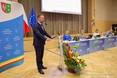 Uczestnik wrześniowej sesji Sejmiku Województwa Lubuskiego