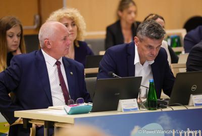 Uczestnicy wrześniowej sesji Sejmiku Województwa Lubuskiego