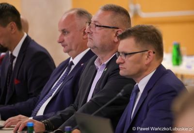 Uczestnicy wrześniowej sesji Sejmiku Województwa Lubuskiego