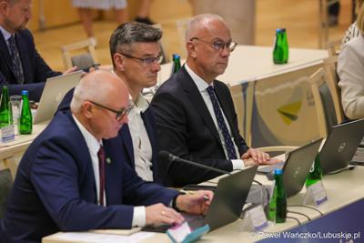 Uczestnicy wrześniowej sesji Sejmiku Województwa Lubuskiego