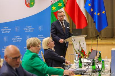 Uczestnicy wrześniowej sesji Sejmiku Województwa Lubuskiego