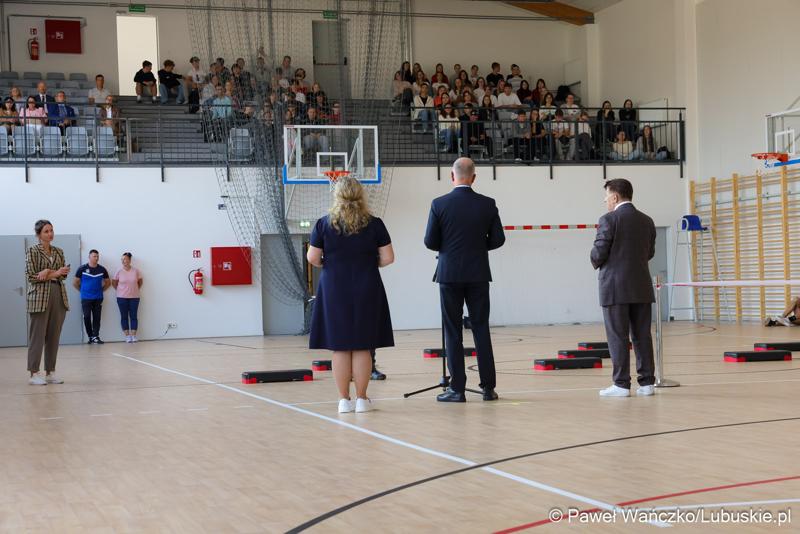 Uroczystość otwarcia nowej sali gimnastycznej w Zespole Szkół Licealnych w Słubicach