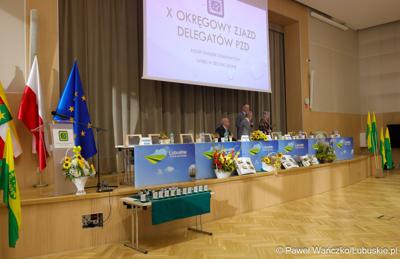 Uczestnicy X Okręgowego Zjazdu Delegatów Polskiego Związku Działkowców