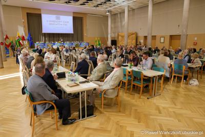 Uczestnicy X Okręgowego Zjazdu Delegatów Polskiego Związku Działkowców