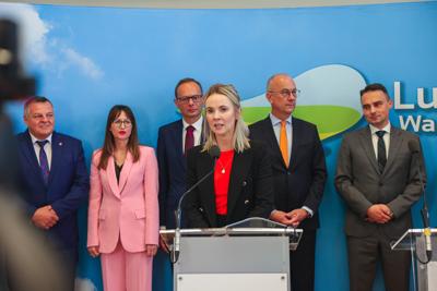Konferencja prasowa i podpisanie umowy, projekt "Ciekawa Nauka" 