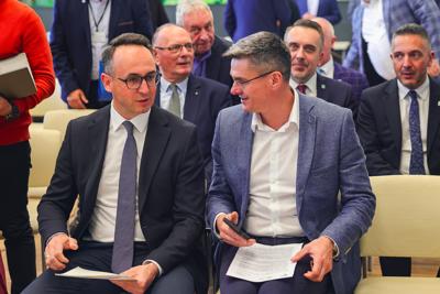 Konferencja prasowa poświęcona podpisaniu umowy o dofinansowanie projektu „Budowa mostu przez rzekę Odrę wraz z budową nowego przebiegu drogi wojewódzkiej nr 281 w m. Pomorsko” w ramach Rządowego Programu Uzupełniania Lokalnej i Regionalnej Infrastruktury Drogowej – Mosty dla Regionów