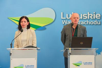 Konferencja prasowa na temat budowy Centrum Psychiatrii Dzieci i Młodzieży w Zielonej Górze