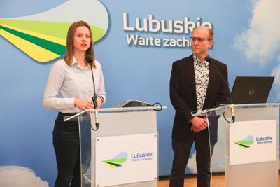 Konferencja prasowa na temat budowy Centrum Psychiatrii Dzieci i Młodzieży w Zielonej Górze