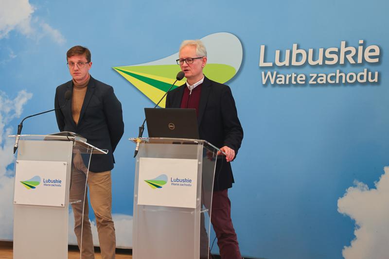 Konferencja prasowa na temat budowy Centrum Psychiatrii Dzieci i Młodzieży w Zielonej Górze