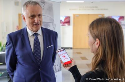 Ambasador Republiki Słowenii udziela wywiadu lubuskim mediom