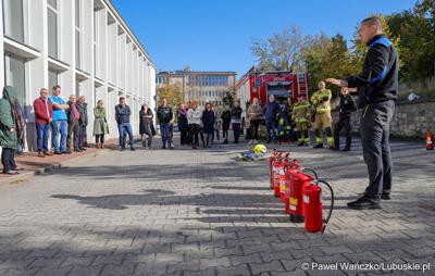 Szkolenie z zakresu ochrony przeciwpożarowej dla pracowników Urzędu Marszałkowskiego Województwa Lubuskiego w Zielonej Górze 