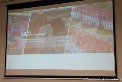 Prezentacja dot. podpisania umowy w  Urzędzie Miasta w Gorzowie Wielkopolskim na dofinansowania termomodernizacji budynków oraz zakup elektrycznych autobusów