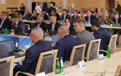 Uczestnicy IV zwyczajnej sesji Sejmiku Województwa Lubuskiego 