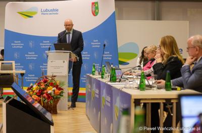 Uczestnicy IV zwyczajnej sesji Sejmiku Województwa Lubuskiego 